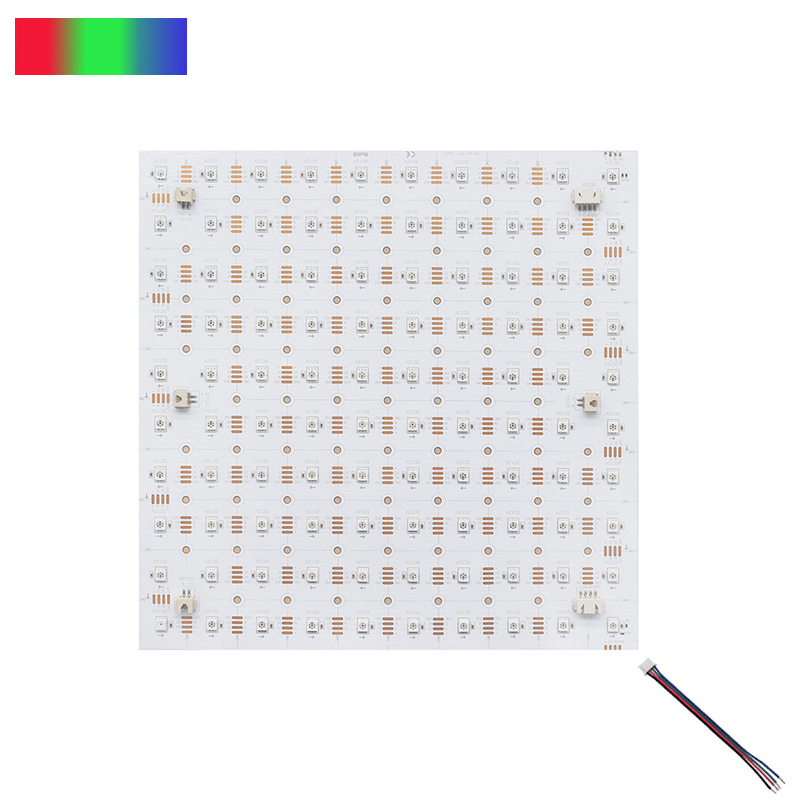 12V 5050 WS2815 Programmable RGB Pixels LED Light Sheet 10X10